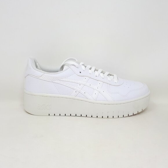 Asics Japan S Platform All White Casual VTG Shoe Sneaker Womens Size 9.5 US NEW - Picture 1 of 12